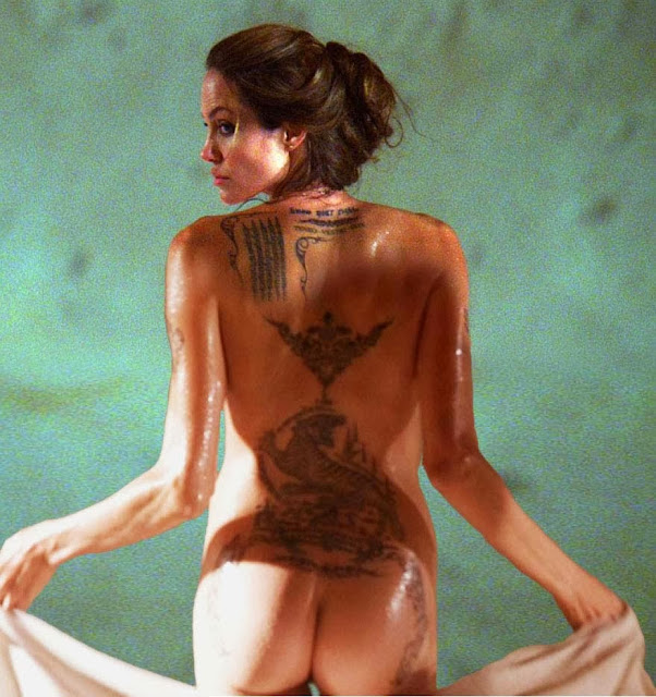 naked Angelina ass jolie